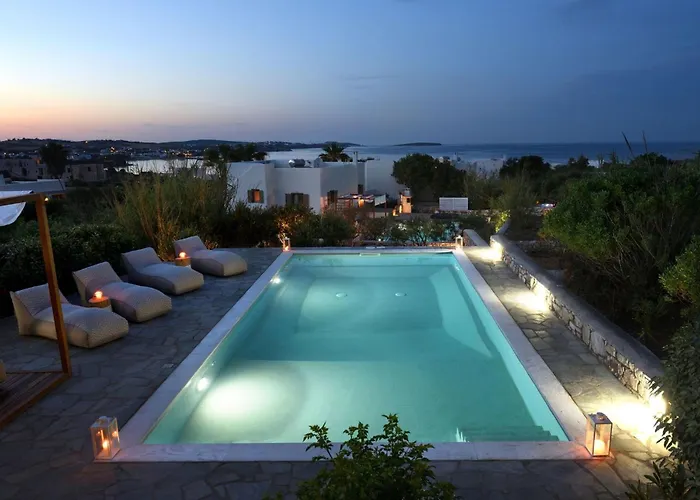 Executive Paros 4 Bedrooms Island Spirit Amazing Sea Views&private Pool Ampelas *
