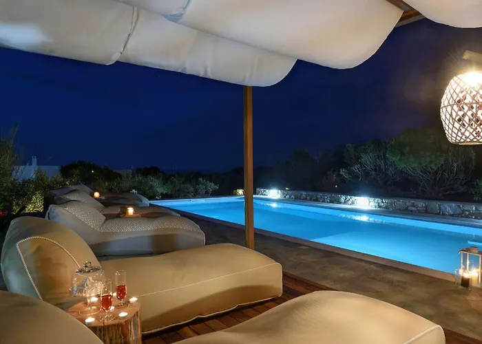 Executive Paros 4 Bedrooms Island Spirit Amazing Sea Views&private Pool Ampelas