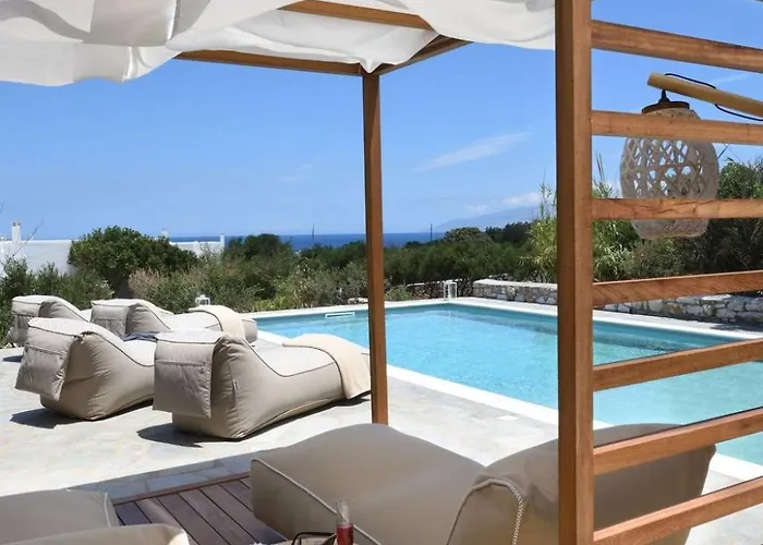 Villa Executive Paros 4 Bedrooms Island Spirit Amazing Sea Views&private Pool Ampelas