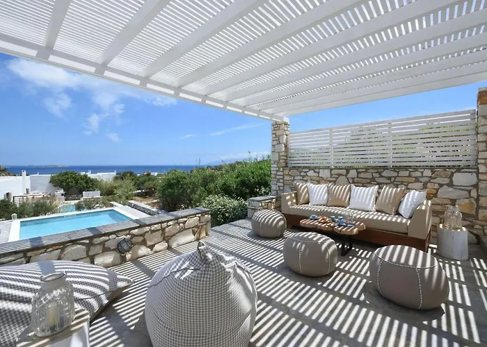 Executive Paros 4 Bedrooms Island Spirit Amazing Sea Views&private Pool Ampelas